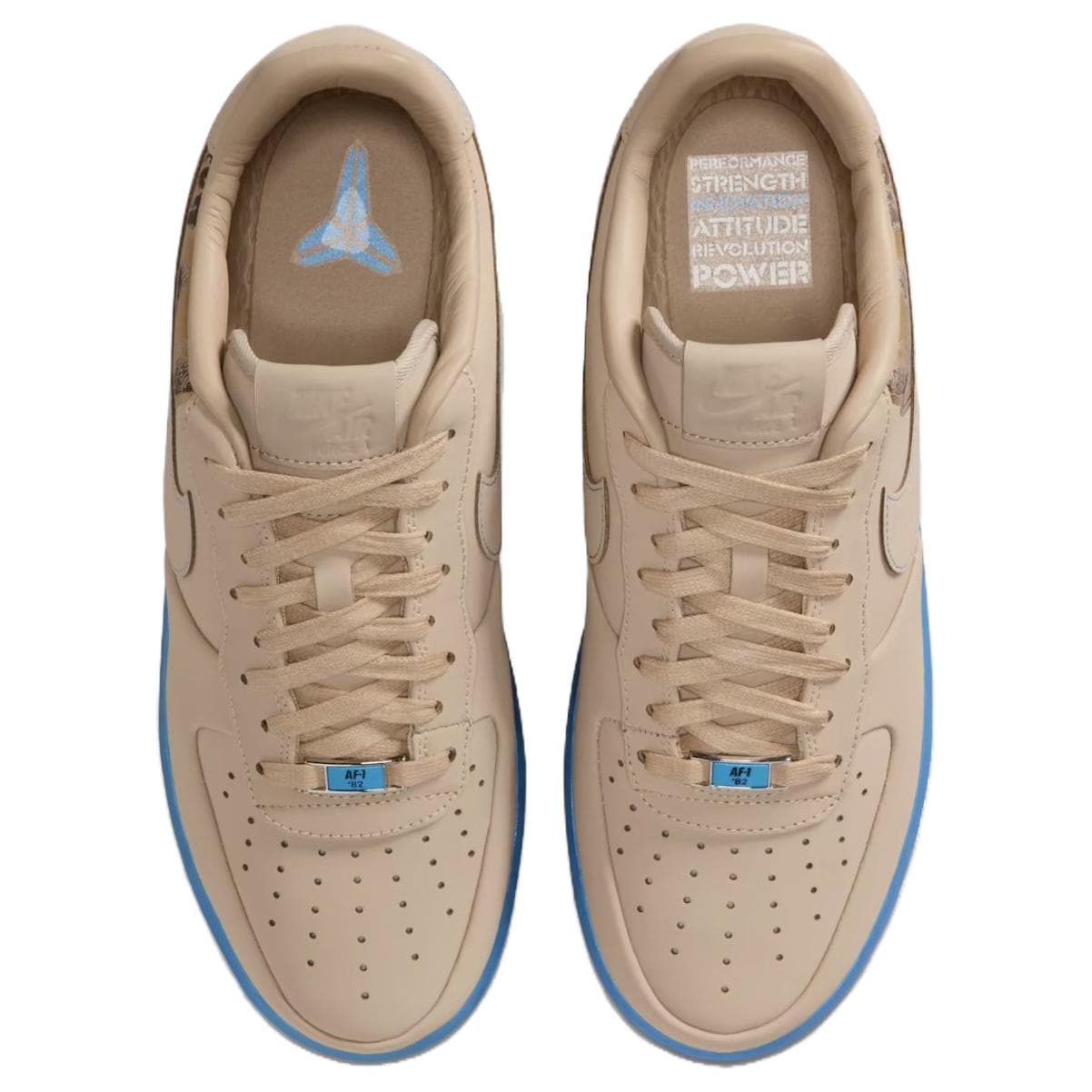 Кроссовки Nike Air Force 1 Low Топ Скейтборд Кроссовки Унисекс Коричневый Синий - изображение 4