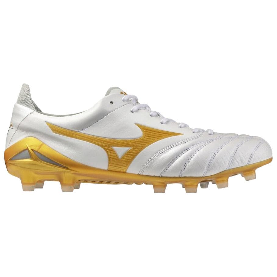 Кроссовки для футбола Mizuno Morelia Neo 4 Поддержка Легкие Футбольные Бутсы Унисекс Белый Золото - изображение 2