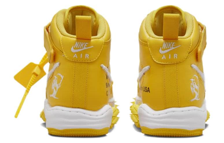 Кроссовки Nike Air Force 1 Mid "White and Varsity Maize" - изображение 5