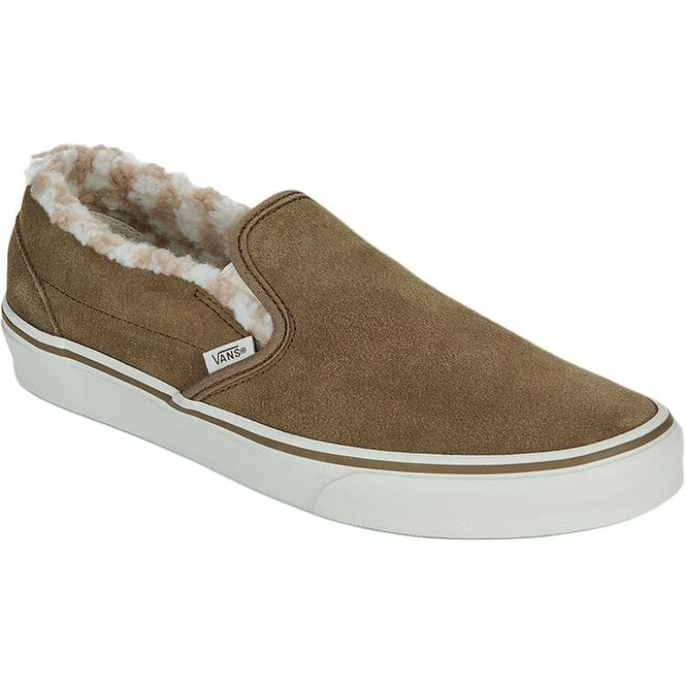 Кроссовки Vans Slip On Термические Низкие Кроссовки для Скейтбординга Женские Коричневые - изображение 2
