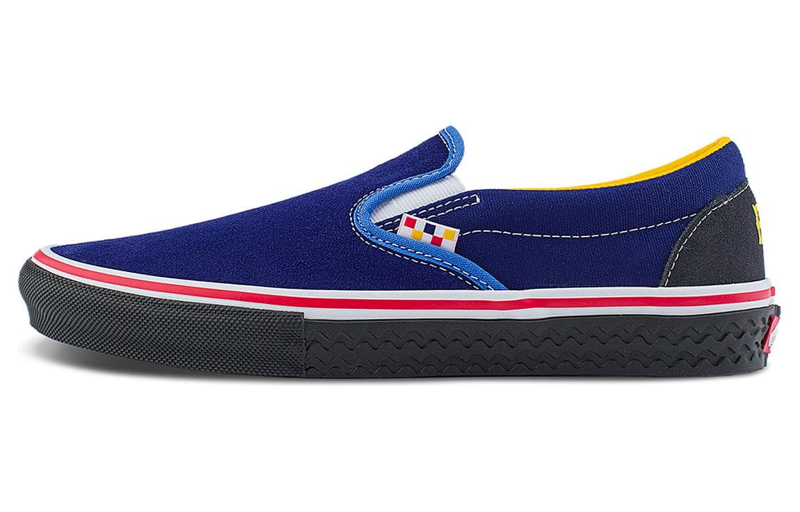 Кроссовки Vans X ПА (PA)'DIN MUSA Низкие Кроссовки для скейтбординга Мужские Синие - изображение 1