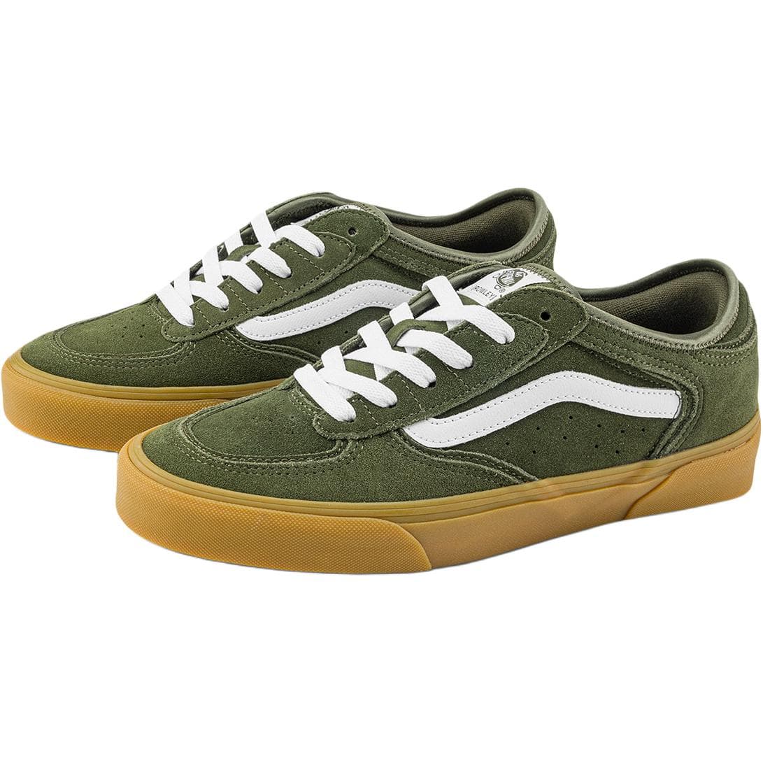 Кроссовки Vans Rowley Устойчивые к истиранию низкие кроссовки для скейтбординга унисекс зеленые - изображение 2