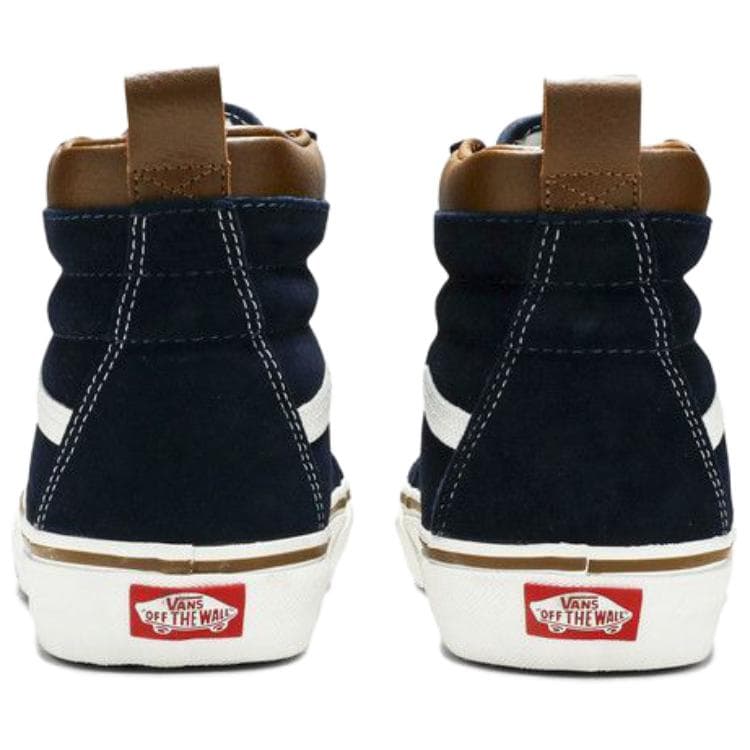 Кроссовки Vans SK8 HI Устойчивая к истиранию Высокая Скейтборд Обувь Мужская Синяя - изображение 4