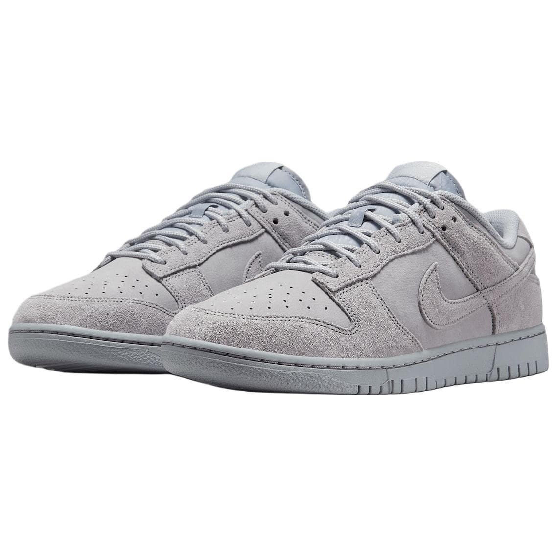 Кроссовки Nike Dunk замша кожа низкий топ скейтборд обувь унисекс серый - изображение 3