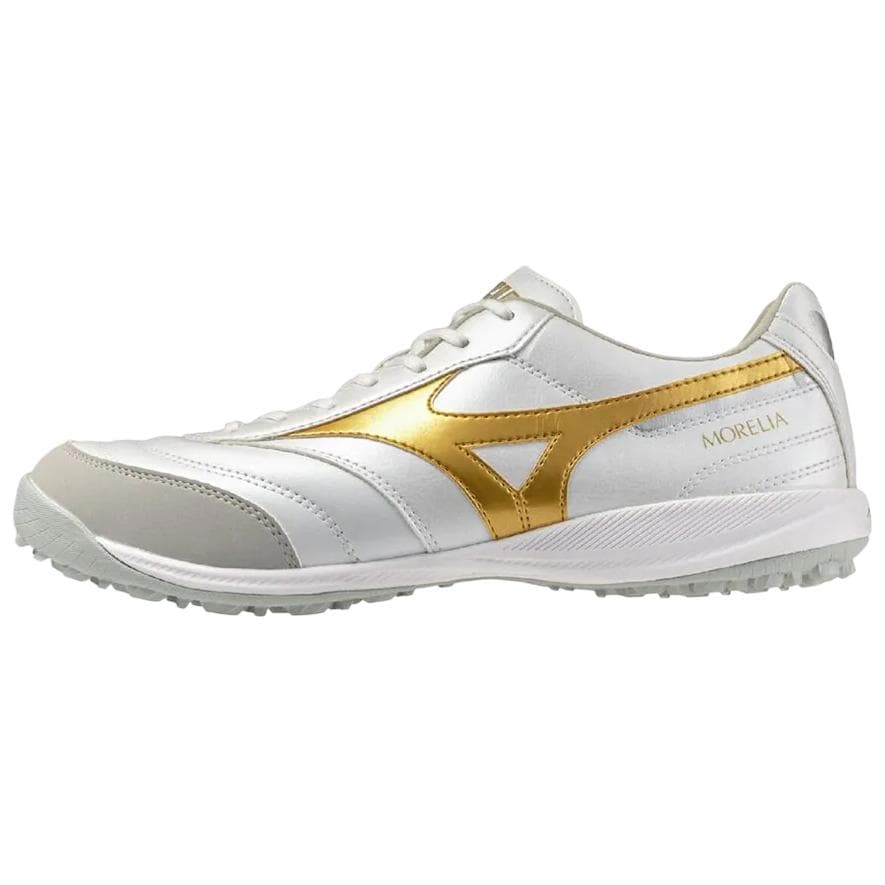 Кроссовки для футбола Mizuno MORELIA SALA Футбольные бутсы Унисекс Белый Золото - изображение 1