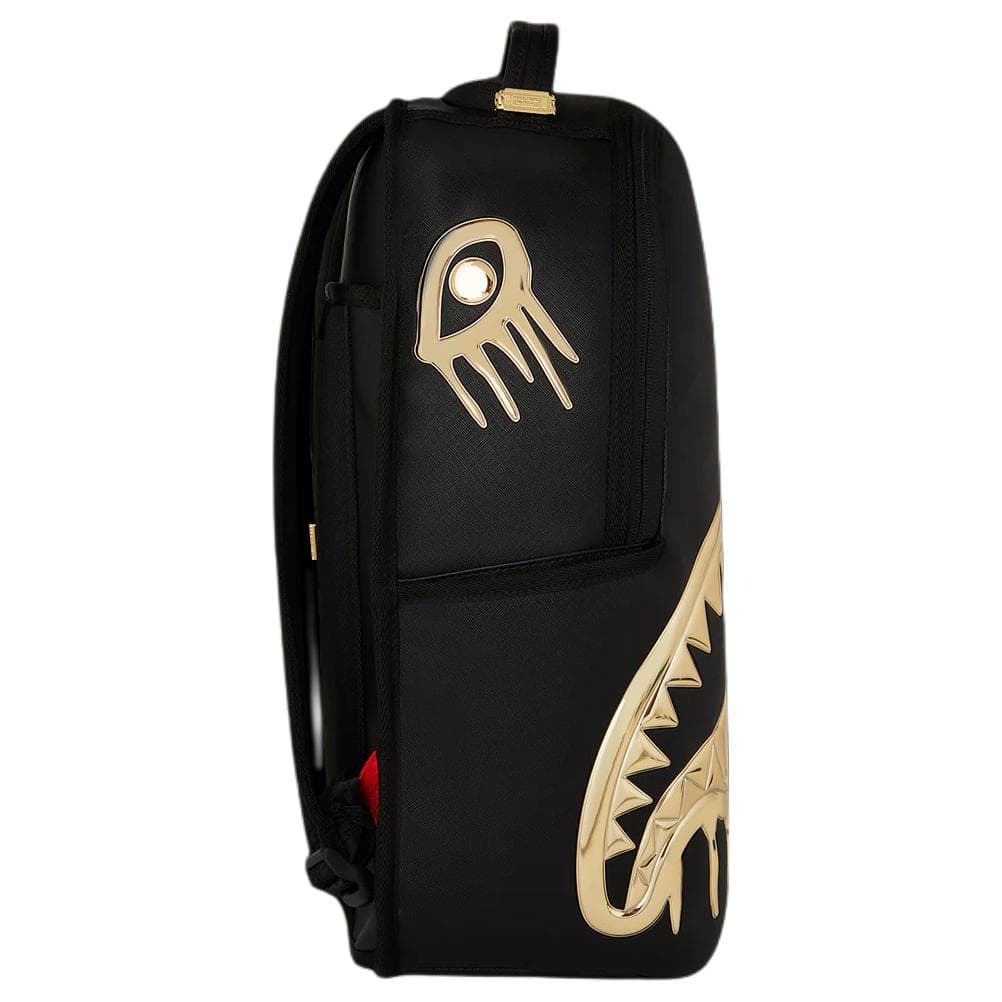 Рюкзак SPRAYGROUND Рюкзак из искусственной кожи унисекс черный и золотой - изображение 2
