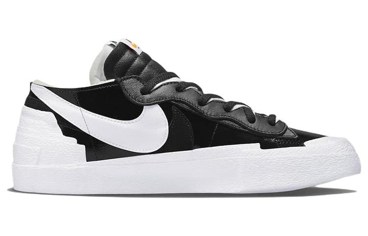 Кроссовки Sacai x Nike Blazer Low Black Patent Leather - изображение 2