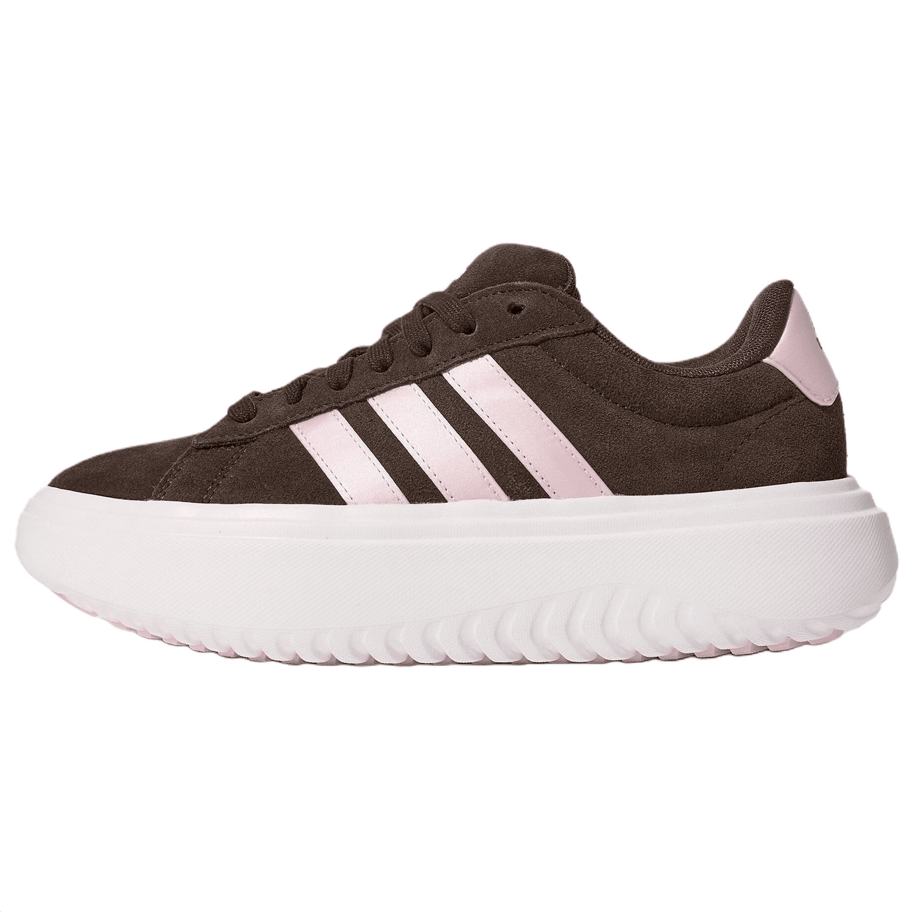 Кроссовки Adidas GRAND COURT PLATFORM Скейтборд Обувь Женские Коричнево-розовый - изображение 1