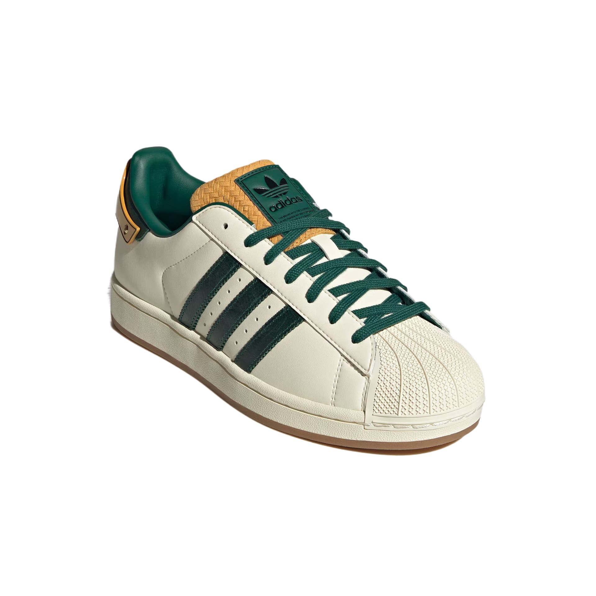 Кроссовки Adidas Originals Superstar 2 Кожаные Низкие Кроссовки для Скейтбординга Унисекс Белые Зеленые - изображение 4