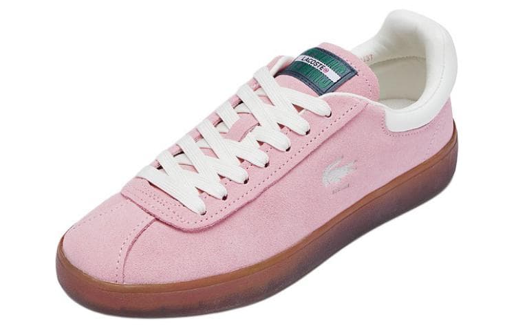 Кроссовки LACOSTE Замша Низкие Кеды Скейтборд Обувь Женские Розовые - изображение 3
