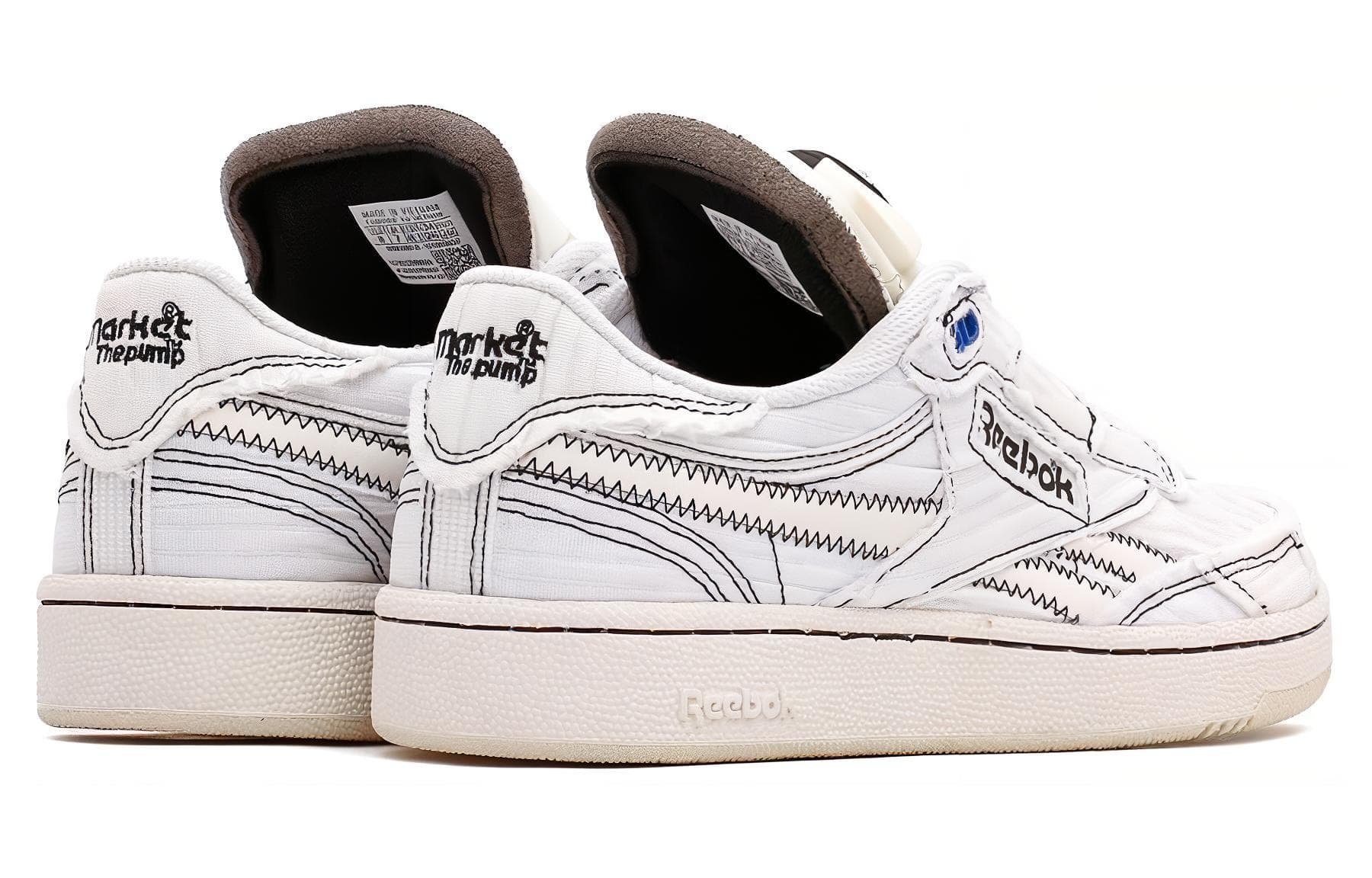 Кроссовки Market x Reebok Club C 85 PUMP - изображение 3