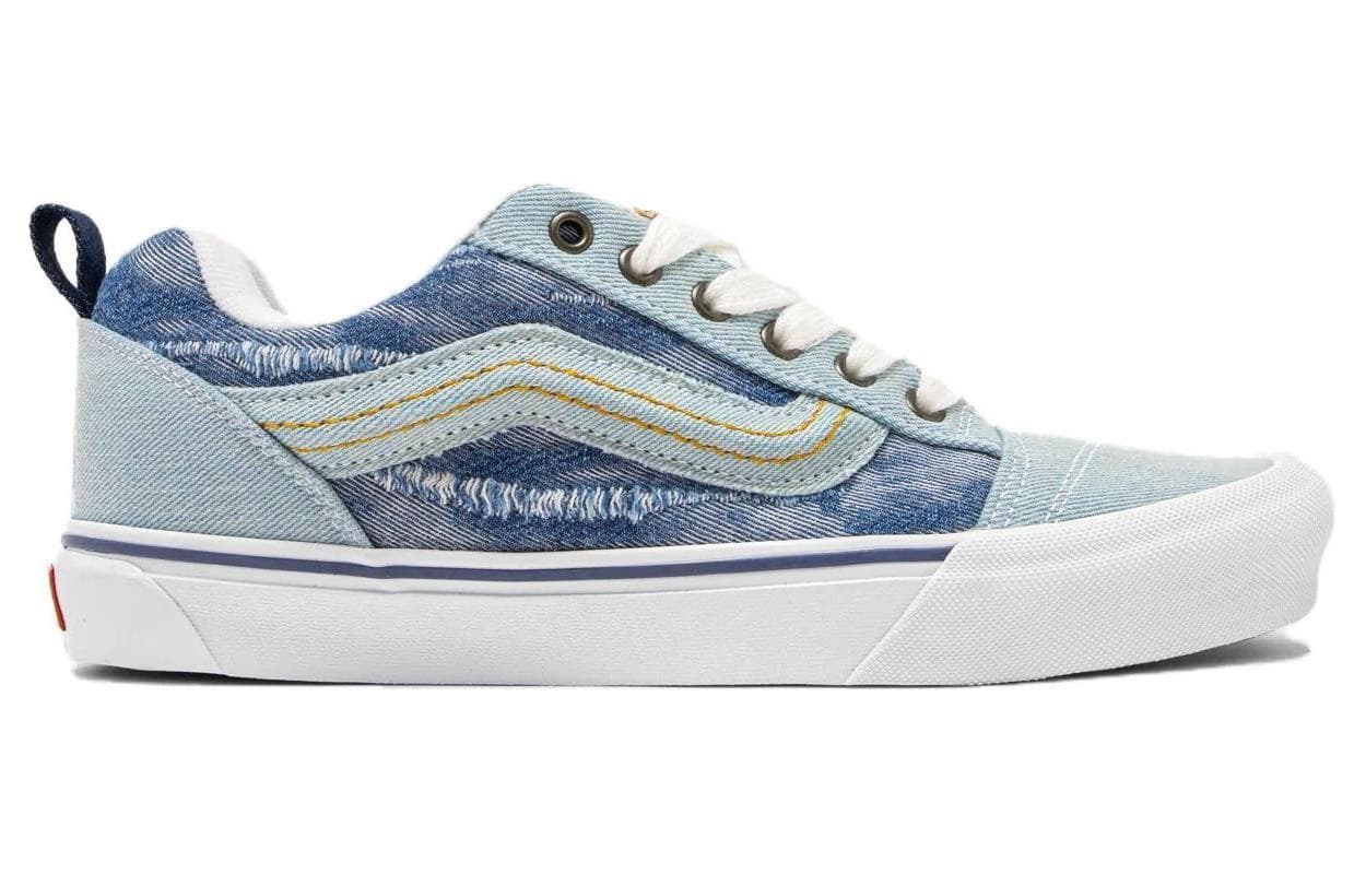 Кроссовки Vans Knu Skool White Blue - изображение 2