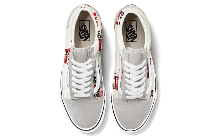 Кроссовки Vans Old Skool Grey White Red - изображение 3