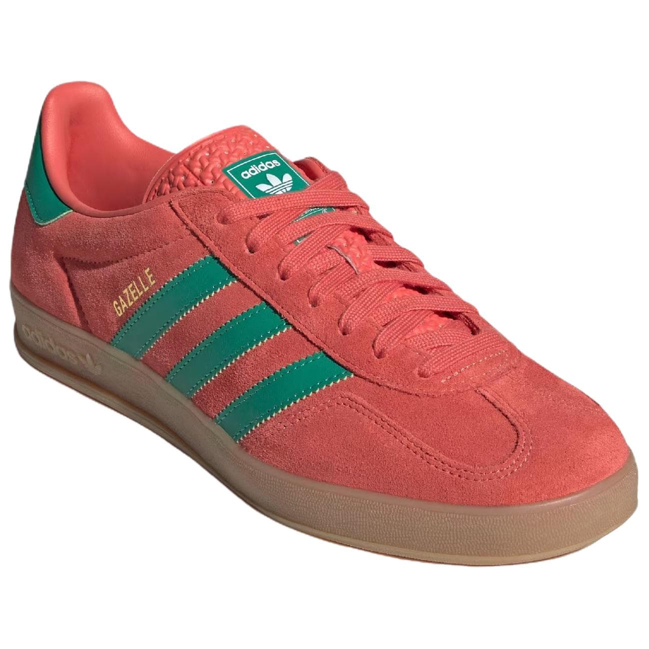 Кроссовки Adidas Originals GAZELLE INDOOR Низкие Скейтборд Обувь Мужская Красная Зеленая - изображение 3