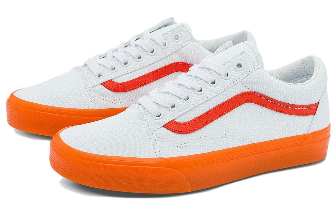 Кроссовки Vans Old Skool White Orange - изображение 2