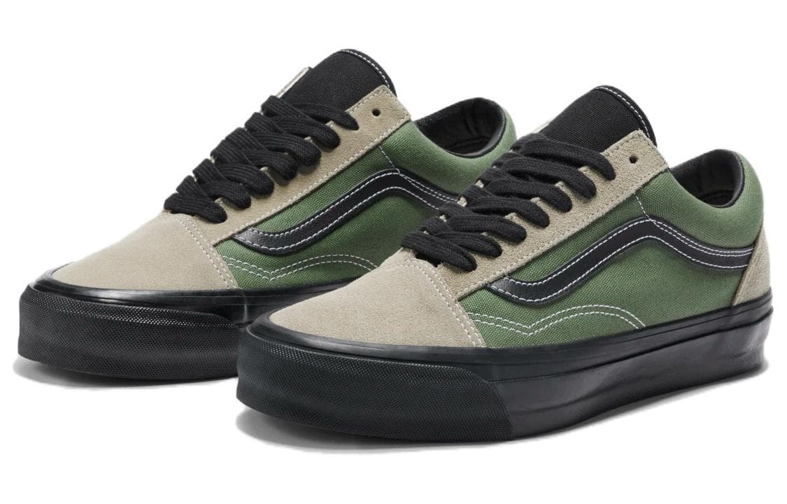 Кроссовки Vans Old Skool Green Black - изображение 2