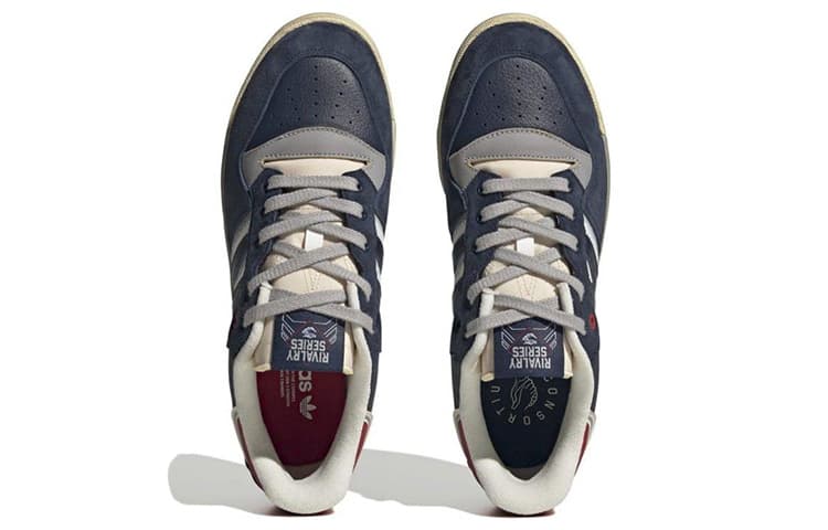 Кроссовки Adidas Originals x THE EXTRA Топленое масло Rivalry Low Кожа Универсальный Противоскользящий Низкий Топ - изображение 4