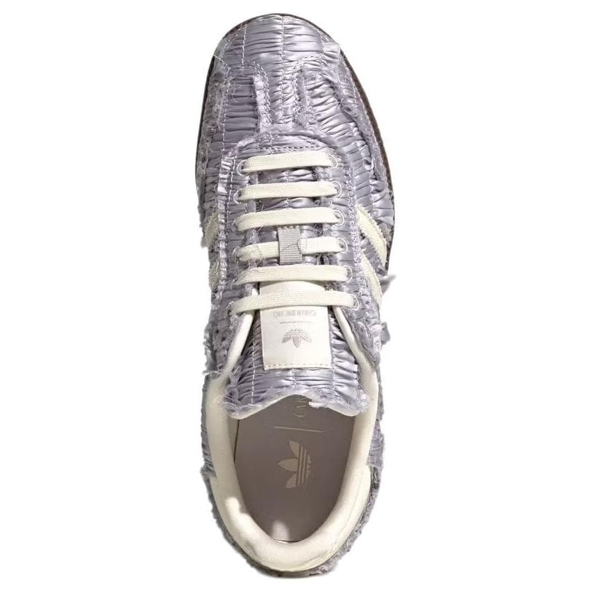 Кроссовки Adidas Originals x Caroline Hu SAMBA OG Low Скейтборд Обувь Унисекс Серебряный - изображение 3