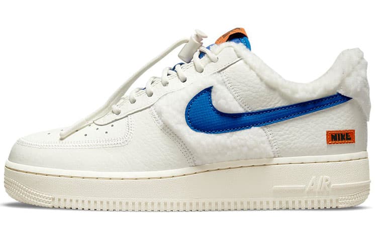 Кроссовки Nike Air Force 1 Sherpa Fleece White Blue