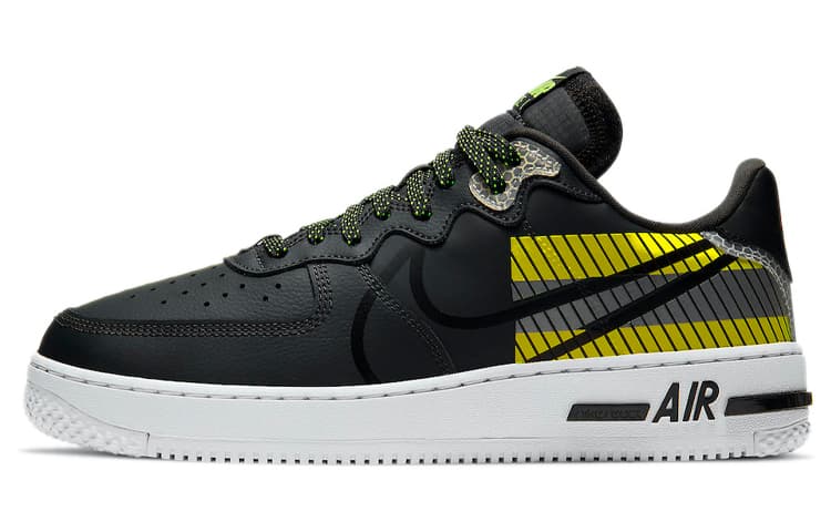Кроссовки Nike Air Force 1 Low React Black Yellow
