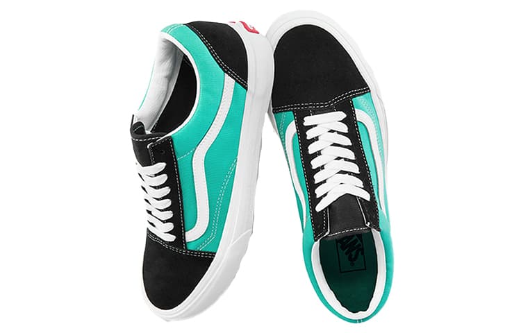 Кроссовки Vans Old Skool Blue Black White - изображение 4