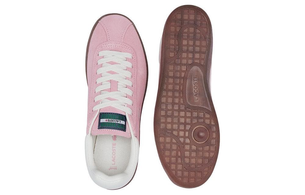 Кроссовки LACOSTE Замша Низкие Кеды Скейтборд Обувь Женские Розовые - изображение 5