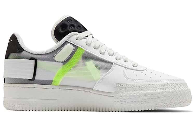 Кроссовки Nike Air Force 1 Low Type White Black Yellow — фото 2