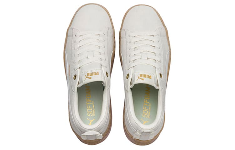 Кроссовки PUMA Smash Platform Frill White Brown - изображение 4