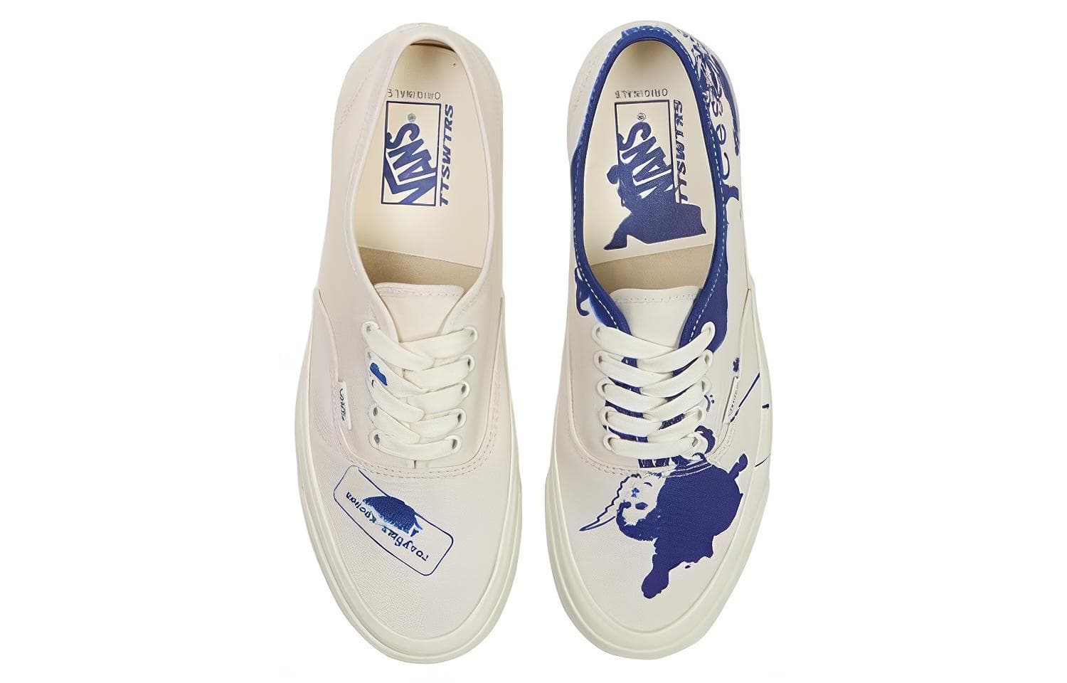 Кроссовки Vans OG Authentic LX White Blue - изображение 4