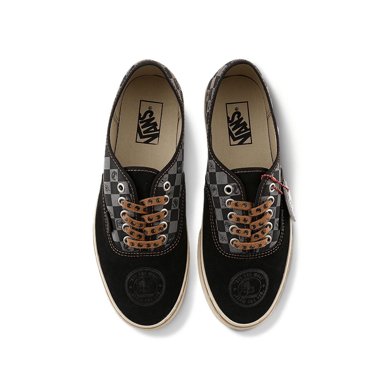 Кроссовки Vans X POP MART Аутентичный Скейтборд Обувь Унисекс Черный белый - изображение 2