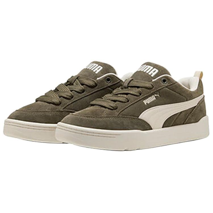Кроссовки PUMA Park Lifestyle Износостойкая Дышащая Низкая Обувь для Скейтбординга Мужская Оливково-Зеленая - изображение 3