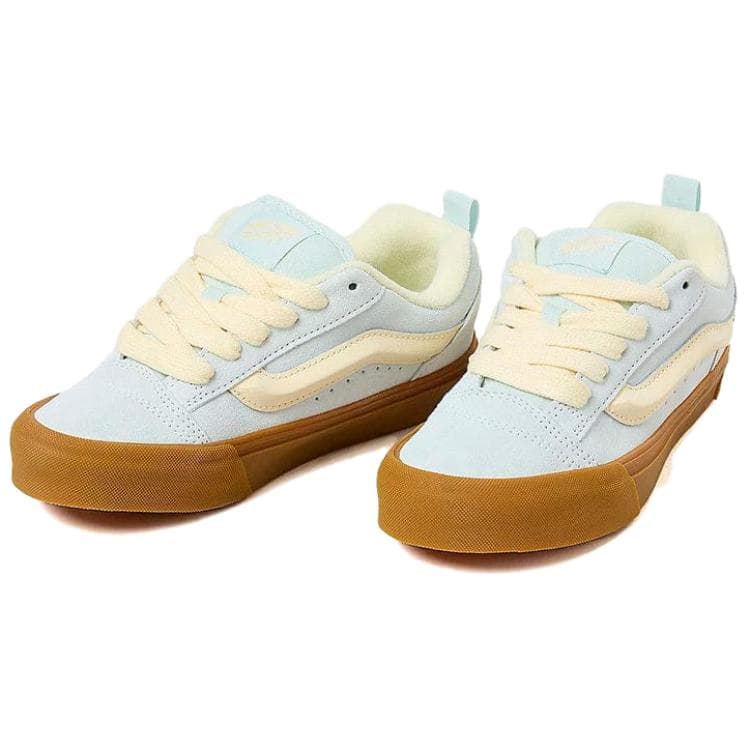Кроссовки Vans Knu Skool Устойчивая к истиранию низкая скейтбордическая обувь для женщин светло-синяя - изображение 3