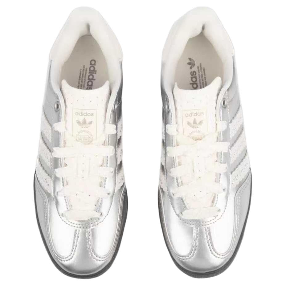 Кроссовки Adidas Originals GAZELLE INDOOR Low Топ Скейтборд Обувь Женская Серебряная - изображение 4