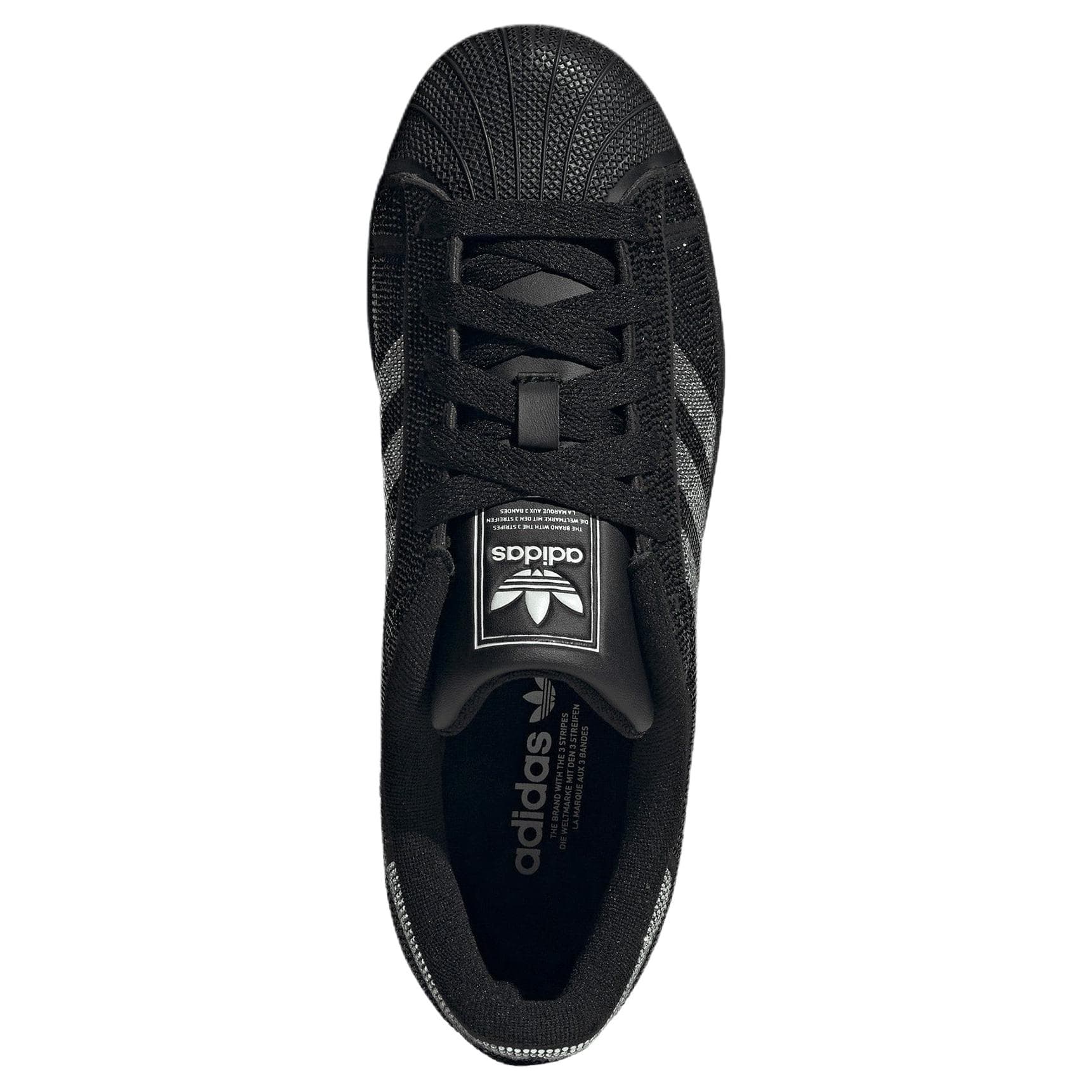 Кроссовки Adidas Originals Superstar 2 Low Топ Скейтборд Обувь Женские Черно-серебро - изображение 5