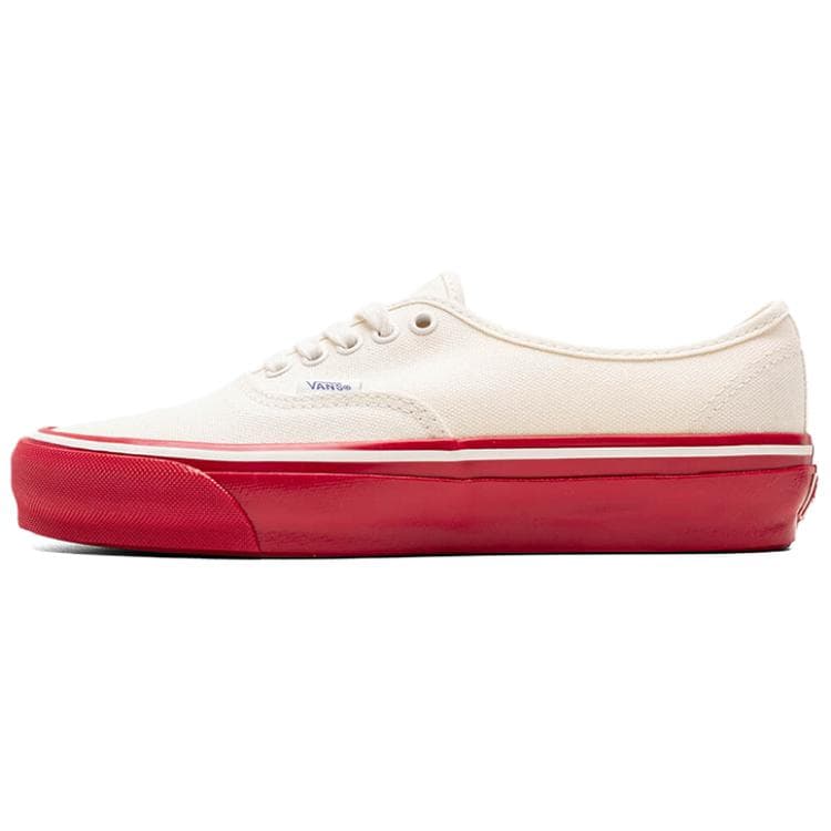 Кроссовки Vans Premium Authentic Удобные и Легкие Низкие Кроссовки для Скейтбординга Мужские Белые и Красные - изображение 1