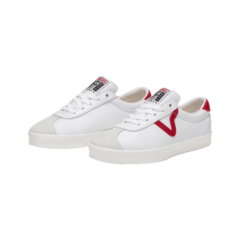Кроссовки Vans Sport 73 Low Топ Скейтборд Обувь Унисекс Белый и красный - изображение 2