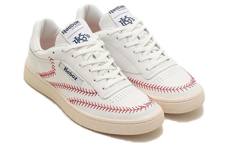 Кроссовки Reebok x ATMOS X KEBOZ 85 Удобные с амортизацией износостойкие низкие кроссовки для скейтбординга Мужские Белый Красный - изображение 3