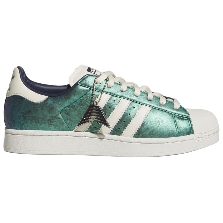 Кроссовки Adidas Originals x ANTHONY EDWARDS SUPERSTAR Скейтборд Обувь Унисекс Зеленый Белый - изображение 2