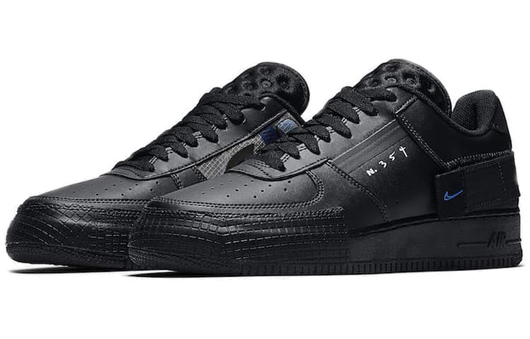 Кроссовки Nike Air Force 1 Low Type "Triple Black" — фото 3