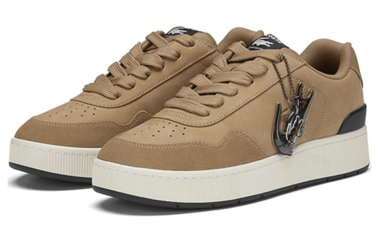 Кроссовки Lacoste Brown Leather Sneakers - изображение 2