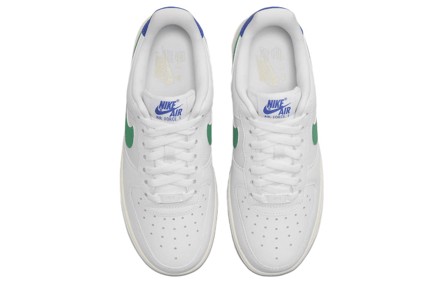 Кроссовки Nike Air Force 1 Low White Green — фото 4