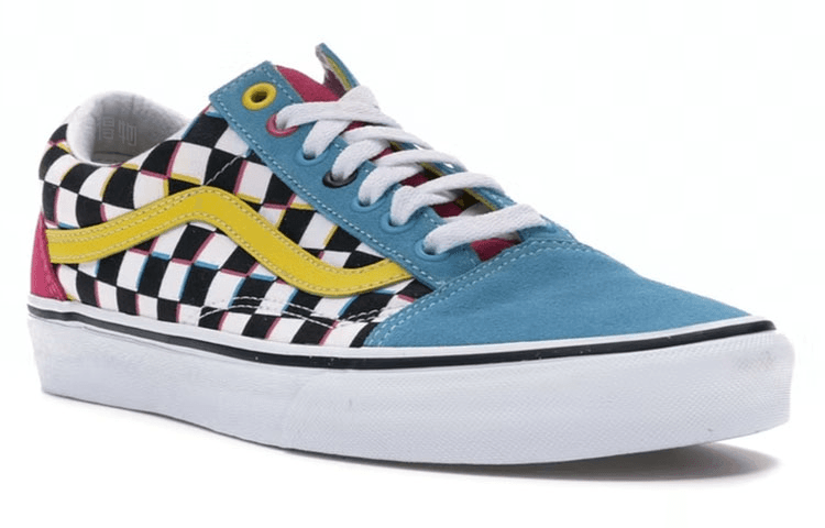 Кроссовки Vans Old Skool Blue Yellow - изображение 3