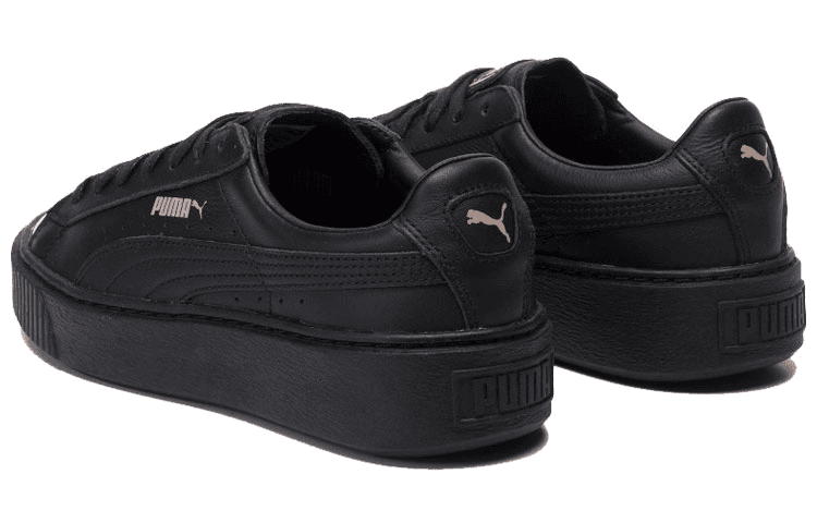 Кроссовки PUMA Basket Platform Black Gold - изображение 4