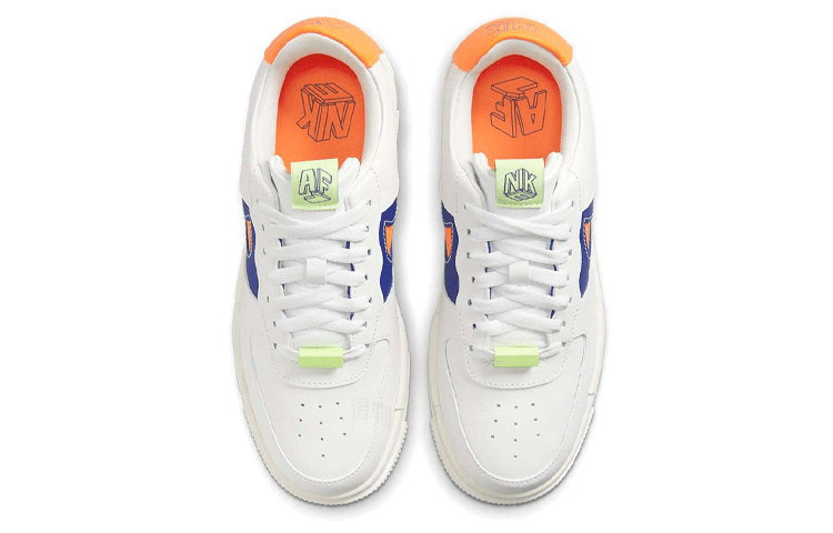 Кроссовки Nike Air Force 1 Low Pixel White Orange Blue — фото 4