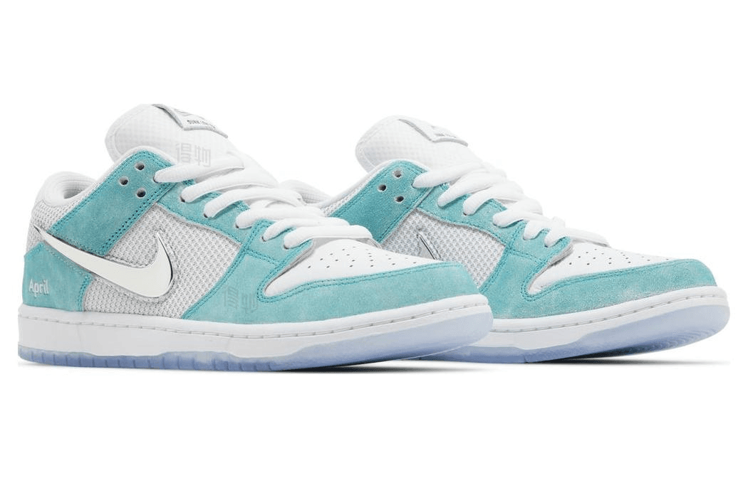 Кроссовки APRIL SKATEBOARDS x Nike Dunk SB "White and Multi-Color" — фото 3