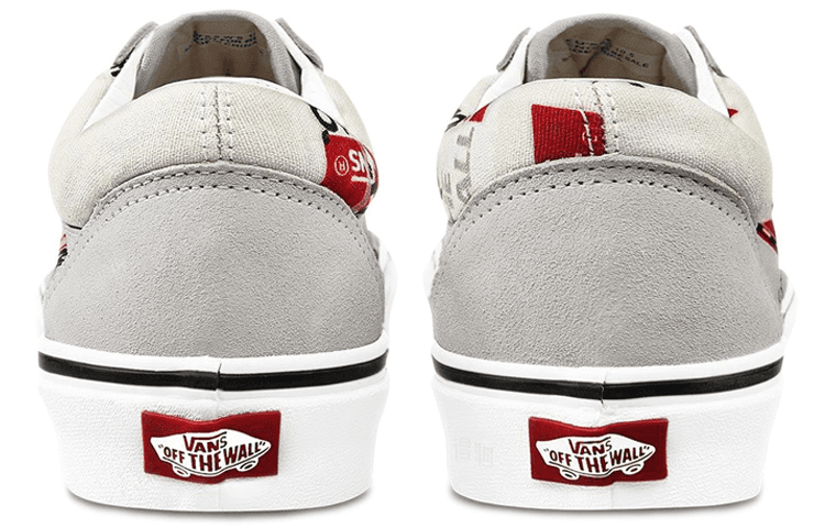 Кроссовки Vans Old Skool Grey White Red - изображение 5
