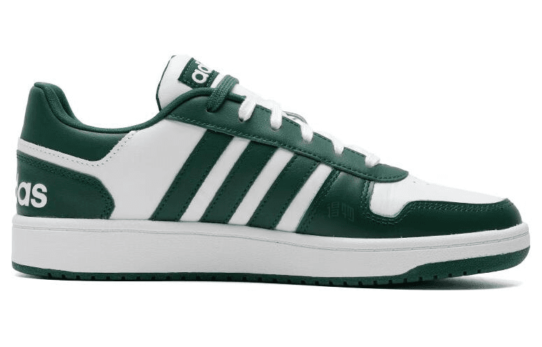Кроссовки adidas Hoops 2.0 Green White - изображение 2