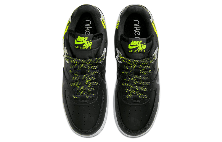 Кроссовки Nike Air Force 1 Low React Black Yellow — фото 4