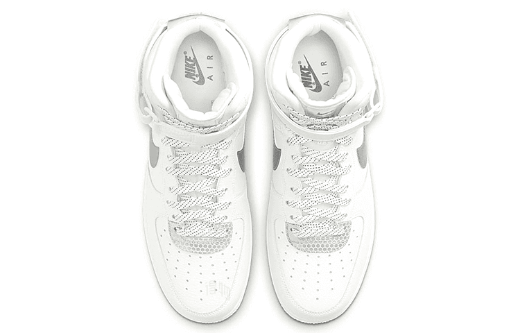 Кроссовки Nike Air Force 1 '07 LV8 3M High Silver White — фото 4