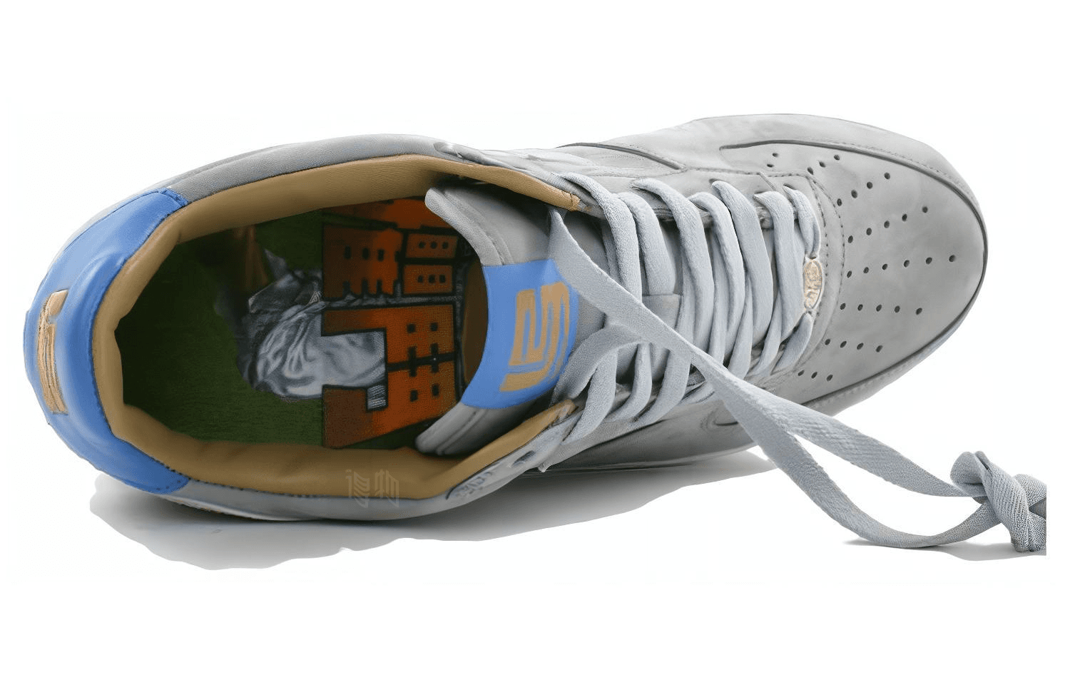 Кроссовки Nike Air Force 1 Low Grey Blue — фото 3